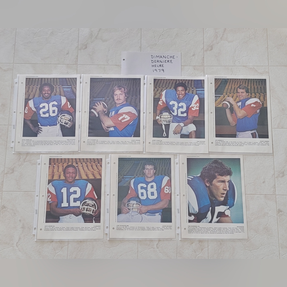 1979 Montreal Alouettes CFL Dimanche Derniere Heure Football Prints